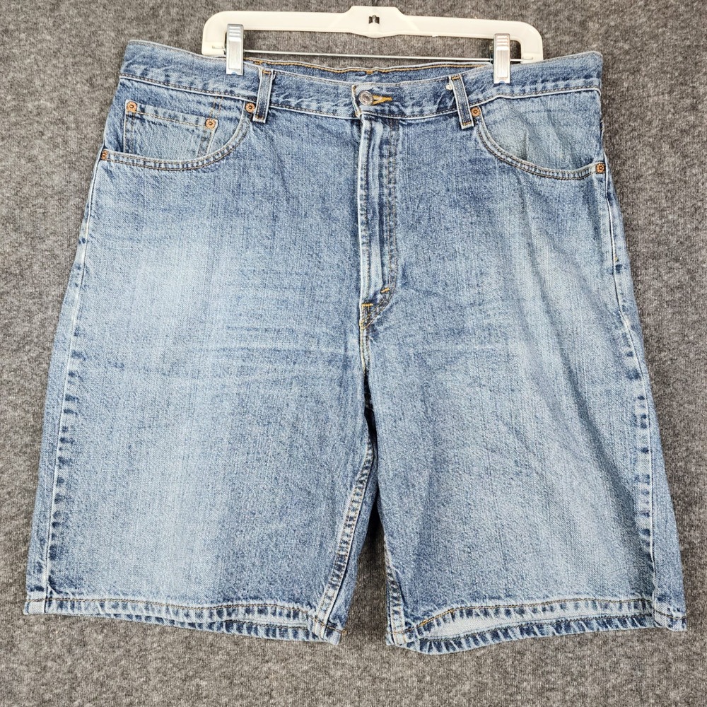 Levi's 550 Relaxed Fit Denim Shorts Mens 40 Blue Medium Wash Jorts